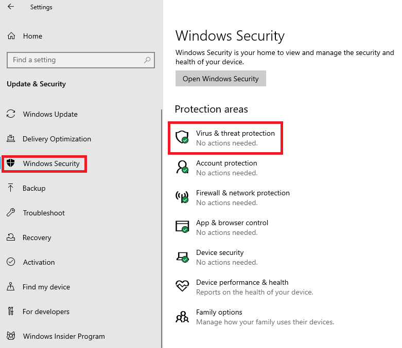 Jalankan Pemindaian Offline Windows Defender