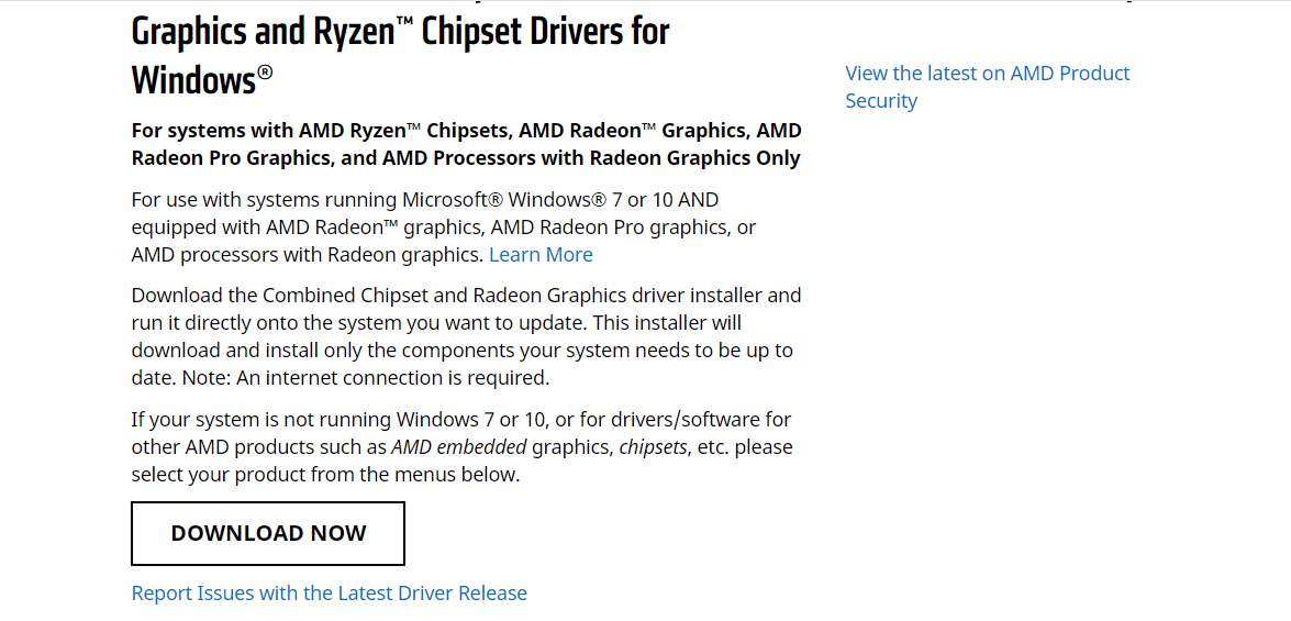 ไปที่เว็บไซต์ AMD และดาวน์โหลดและติดตั้ง AMD Catalyst Control Center แก้ไขข้อผิดพลาดการใช้งาน MOM ใน Windows 10