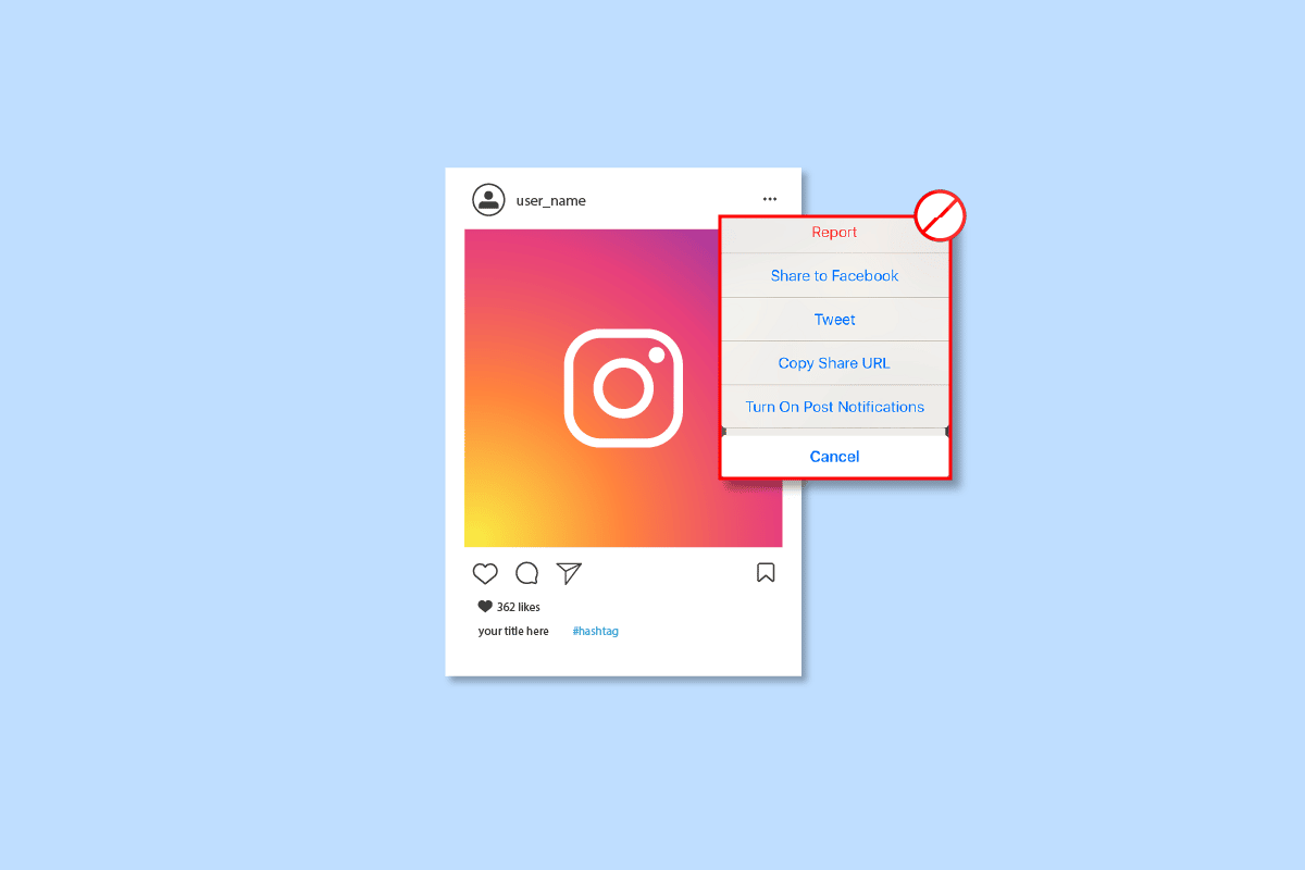 Instagramで投稿の報告を取り消す方法