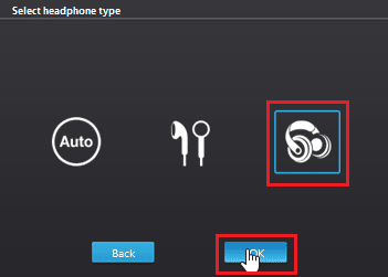 Klicken Sie auf das Headset-Symbol und dann auf Weiter. Behebung des Problems, dass das SADES-Headset von Windows 10 nicht erkannt wird