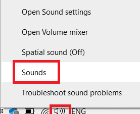 abra la configuración de Sonidos. Solucione el problema de los auriculares SADES no reconocidos por Windows 10