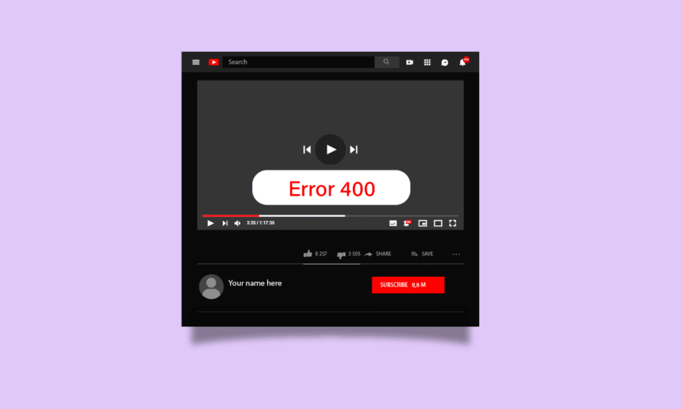 Исправить ошибку YouTube 400 в Google Chrome