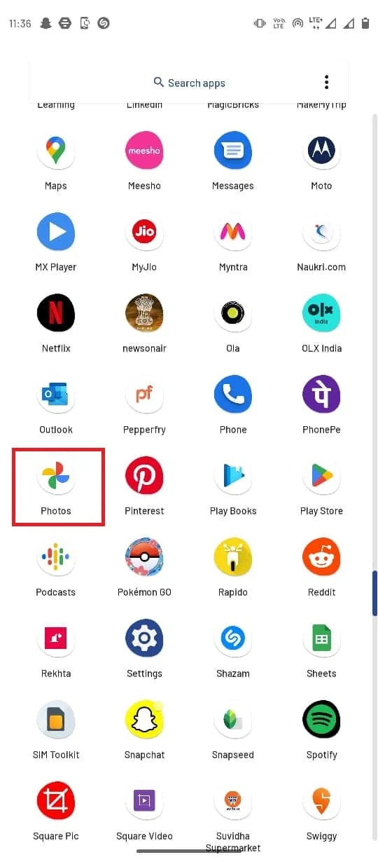 Accedi e apri l'app Google Foto. Correggi Google Foto Impossibile salvare le modifiche