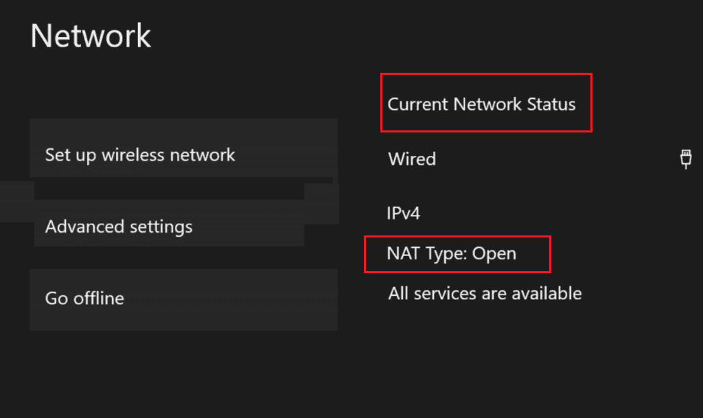 Jenis NAT Status Jaringan Xbox Saat Ini