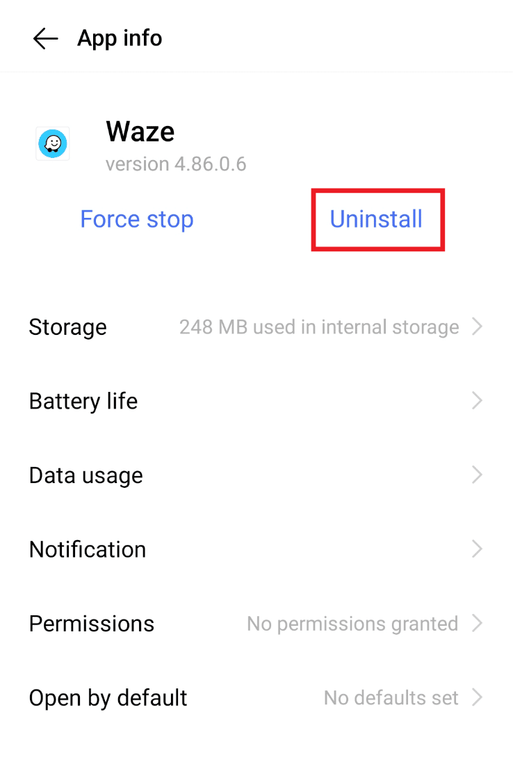 Ketuk Uninstall