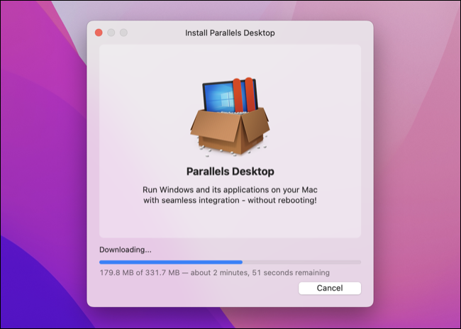 Einrichtung von Parallels Desktop 18