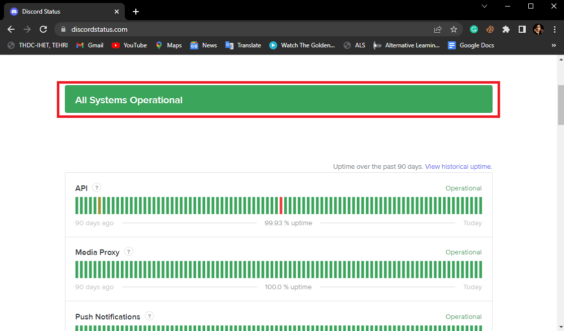 status de vários servidores Discord. Corrigir Discord um erro de rede desconhecido