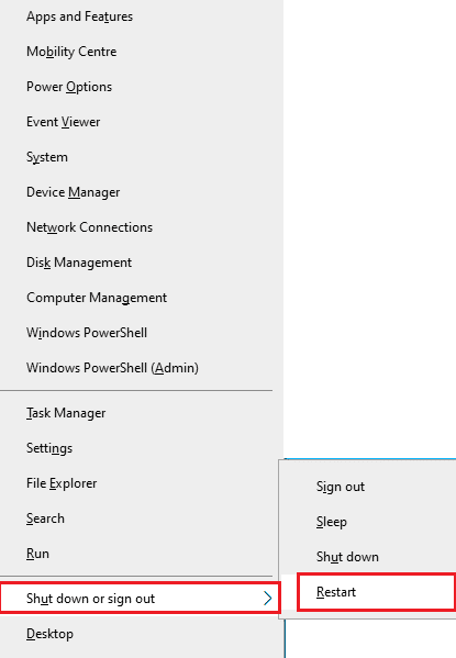 حدد إيقاف التشغيل أو تسجيل الخروج. لم يتم العثور على إصلاح Arbiter.dll في نظام التشغيل Windows 10