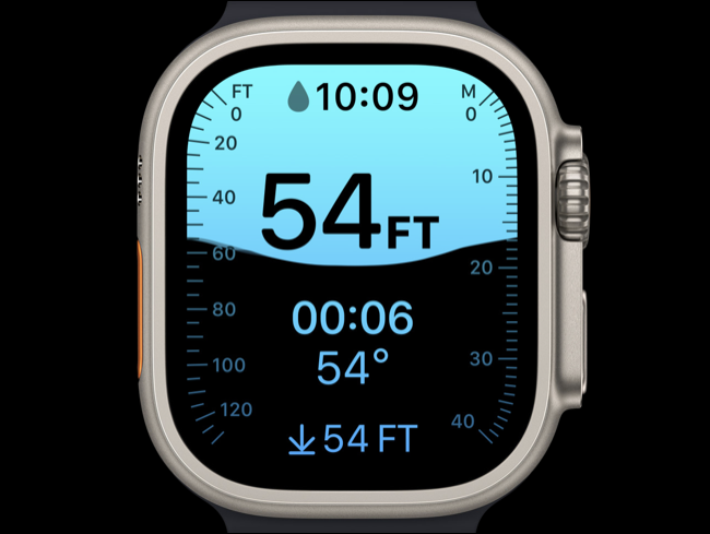 Aplikacja Apple Watch Ultra Depth