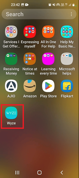 apri l'app Wyze