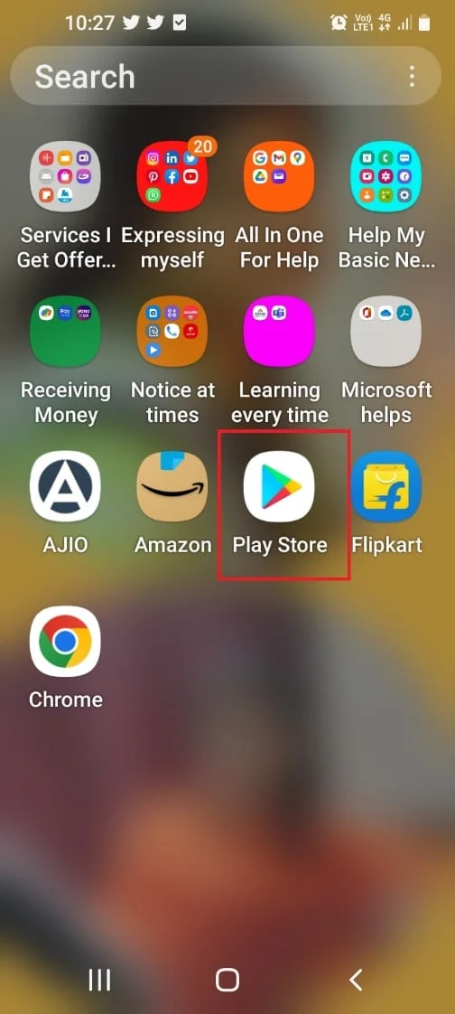 ketuk aplikasi Play Store