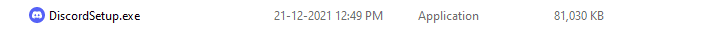 Clique em DiscordSetup.exe