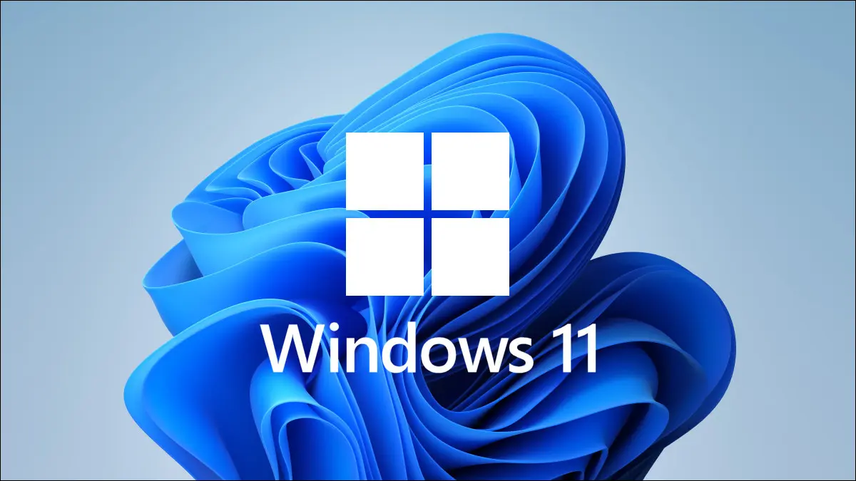 Logo do Windows 11 com papel de parede