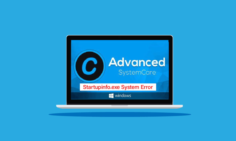 إصلاح خطأ نظام Startupinfo exe