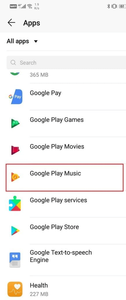 Google Play ミュージックを開きます。 AndroidでのGoogleミュージック再生エラーを修正