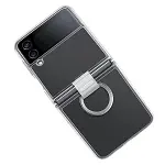 Funda transparente con anillo para Samsung Galaxy Z Flip 4