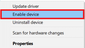 selezionare il driver in Gestione dispositivi e fare clic su Abilita dispositivo