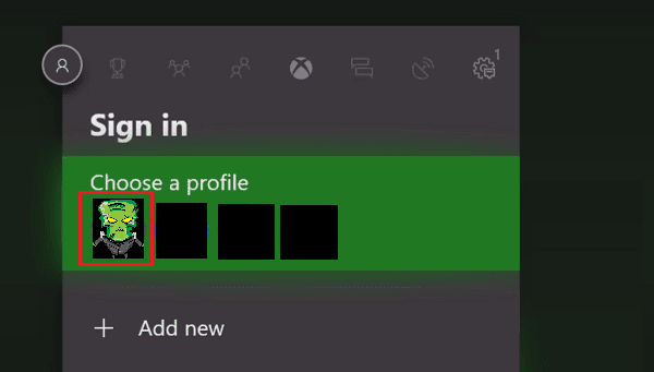 pilih profil yang Anda inginkan untuk masuk ke Xbox | Cara Melakukan Pemulihan Gamertag Xbox