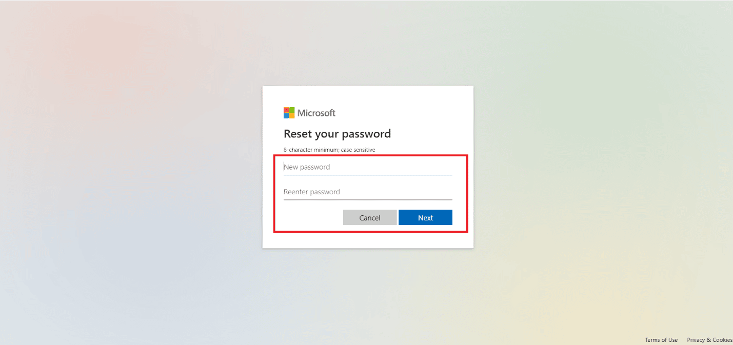 inserire e reinserire la nuova password e fare clic su Avanti | Come è possibile il ripristino del gamertag Xbox