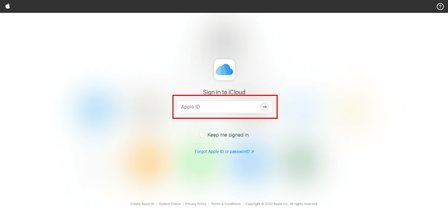 ブラウザで iCloud の公式 Web サイトにアクセスし、Apple ID を使用してログインします。削除されたiCloudメールを回復する方法