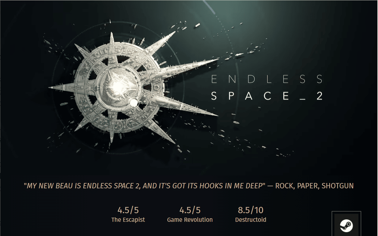 Endless Space 2. Cele mai bune jocuri de constructii de nave spatiale pe PC