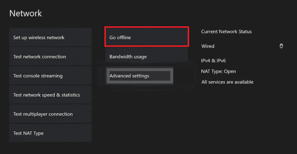 Pilih Buka offline. Perbaiki Kode Kesalahan Xbox One 0X87E107DF
