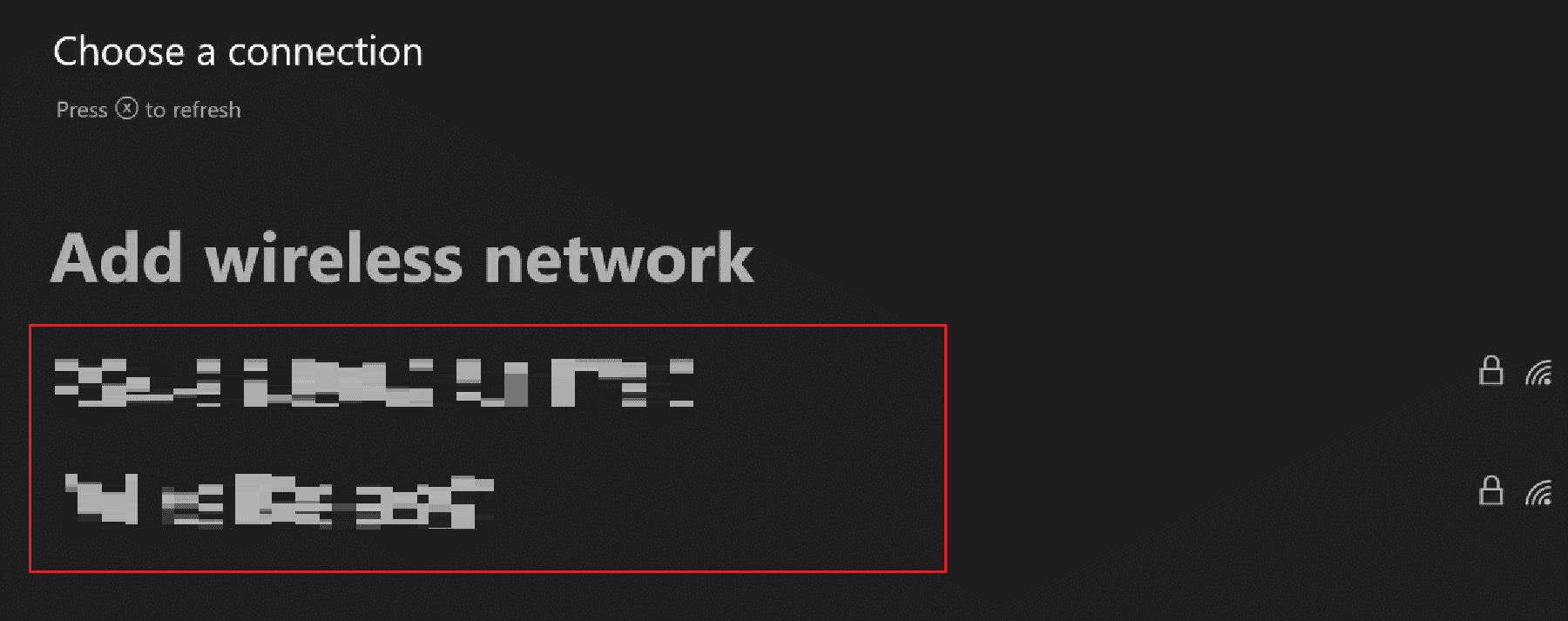 Wählen Sie die gewünschte drahtlose Verbindung, mit der Sie sich verbinden möchten | Wie können Sie Ihre Xbox One-Anmeldung reparieren?