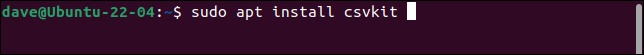 Menginstal csvkit di Ubuntu