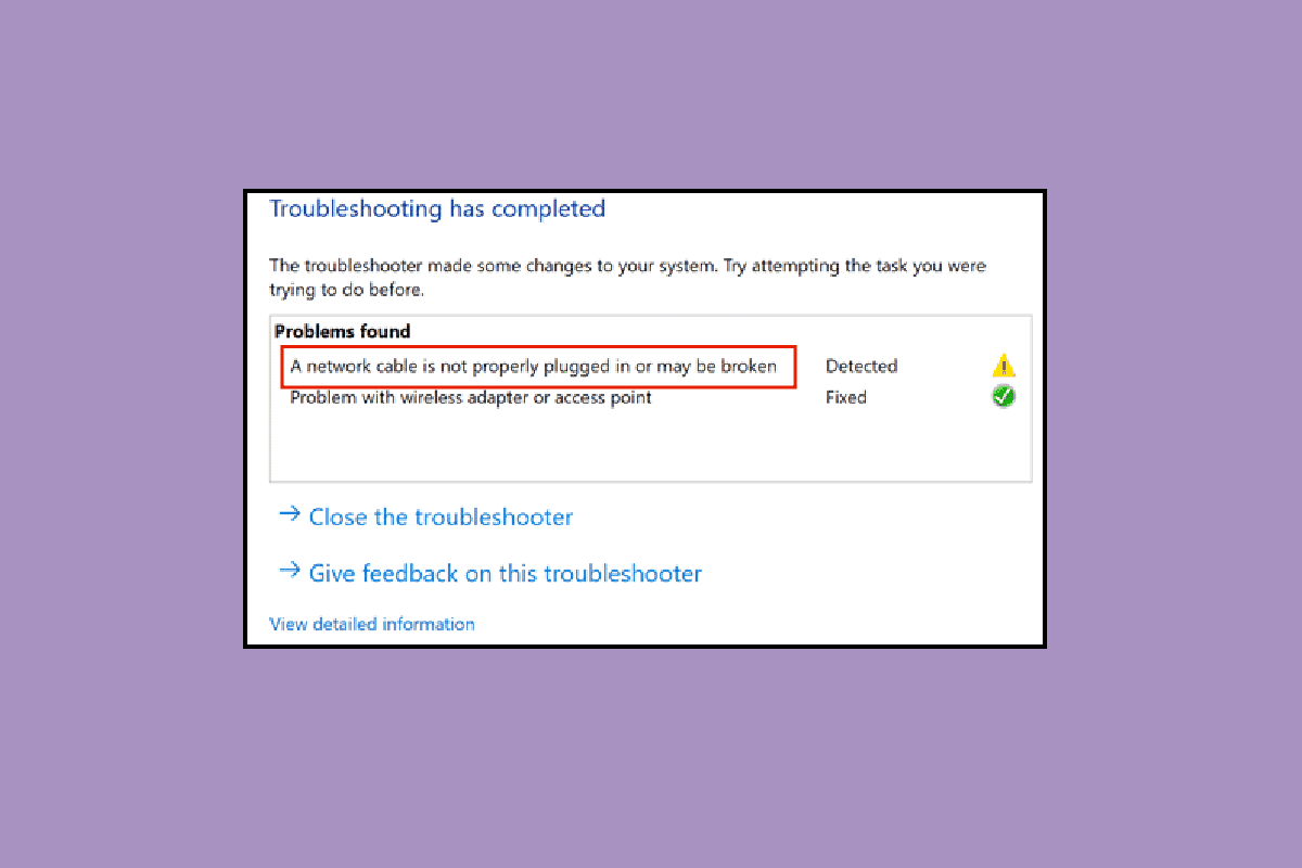 Arreglar un cable Ethernet que no está correctamente enchufado