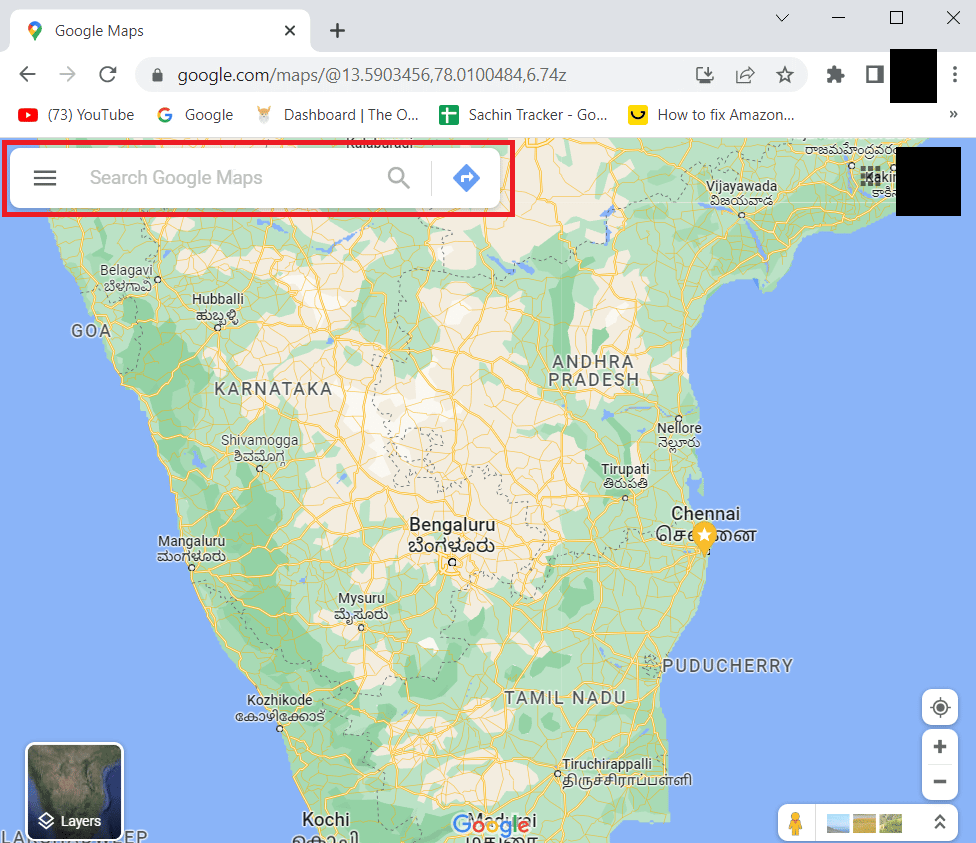 procurar endereço no google maps