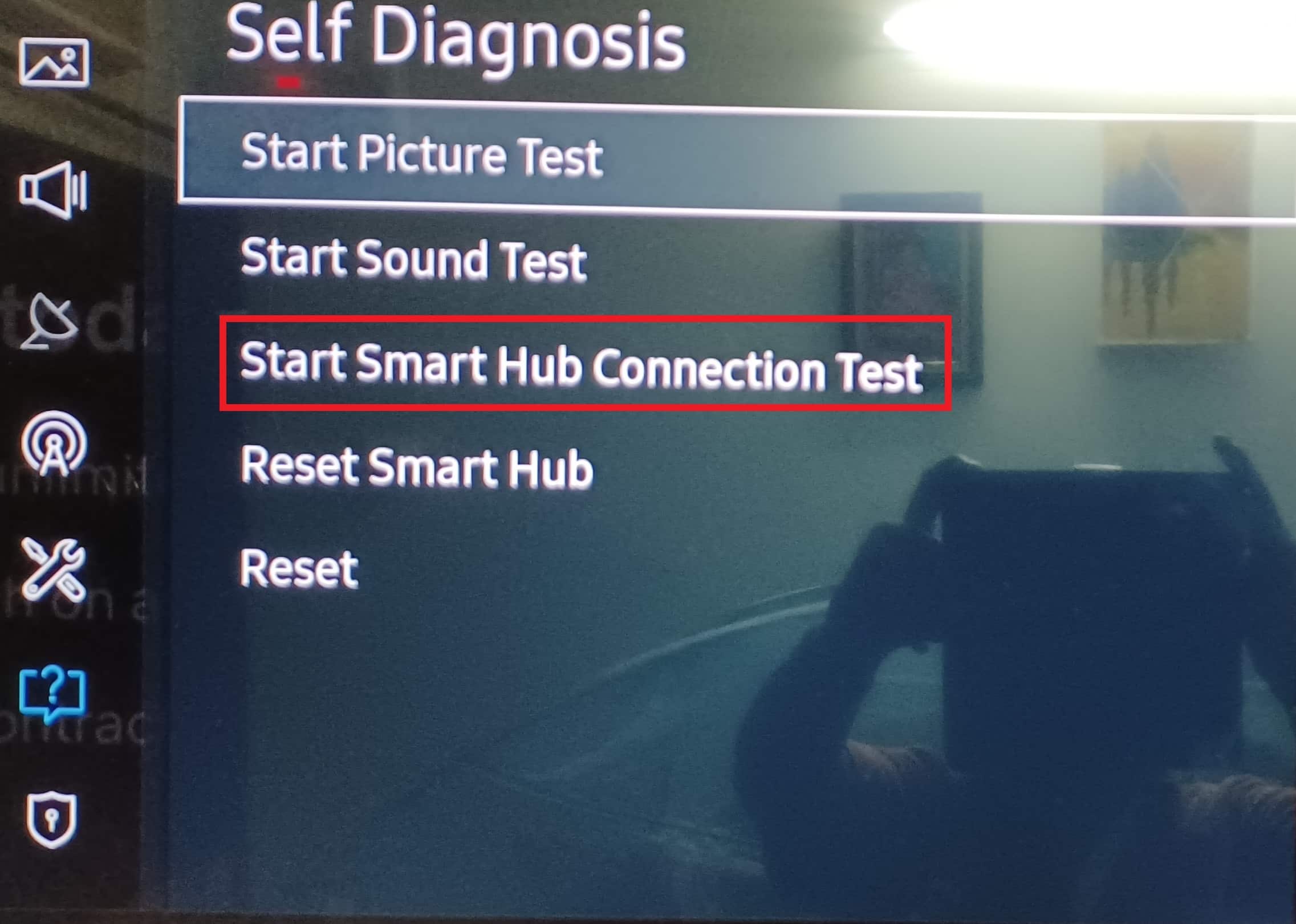 Starten Sie den Smart Hub-Verbindungstest