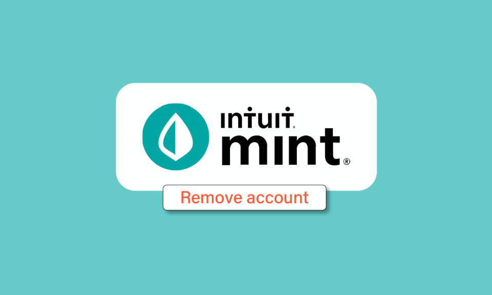 Comment supprimer un compte de Mint