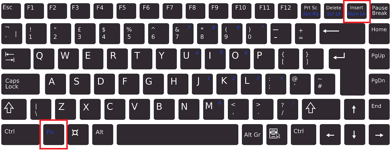 Activați sau dezactivați Num Lock utilizând tastele funcționale | Cum să dezactivezi Blocarea numărului tastaturii Logitech