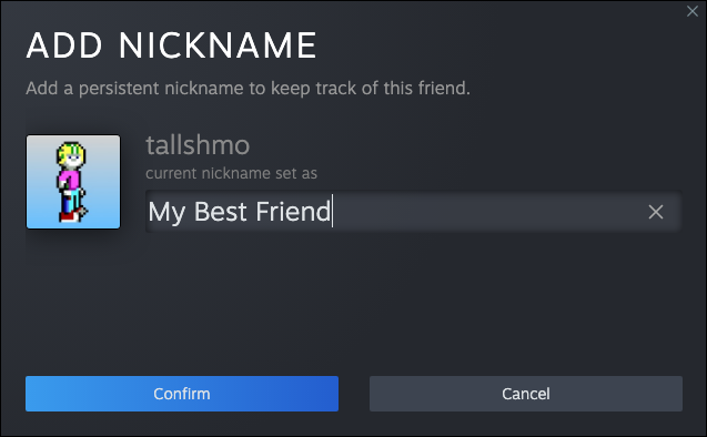 Ustawianie pseudonimu w Steam