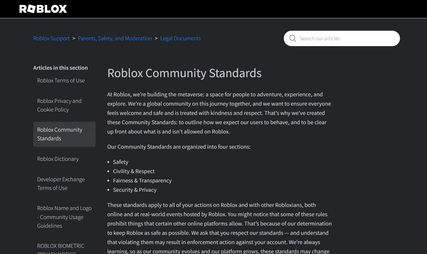 Pagina degli standard della comunità Roblox | Come puoi impedire a Roblox di surriscaldarsi | Roblox consuma molta batteria