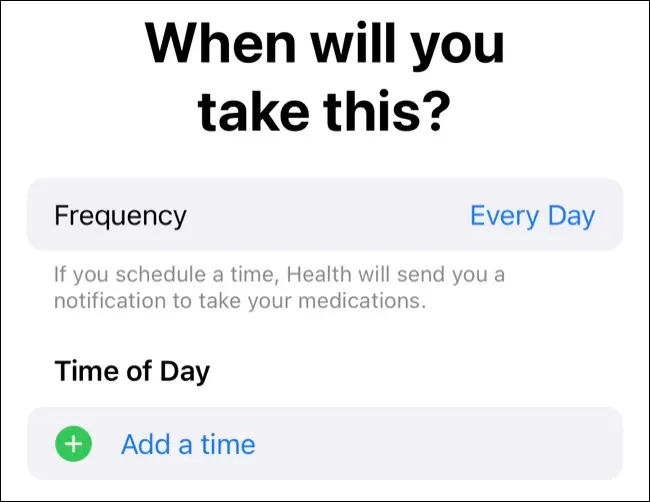 Seguimiento de medicamentos en iOS 16