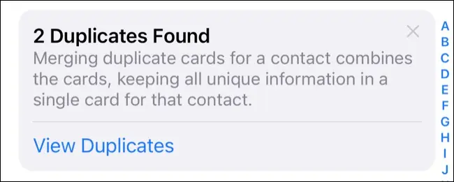 Fusionner les contacts en double dans iOS 16