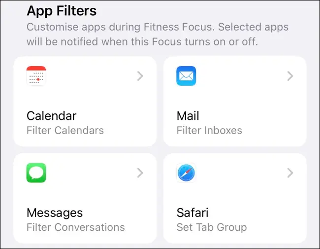 Configurer les filtres de focus dans iOS 16