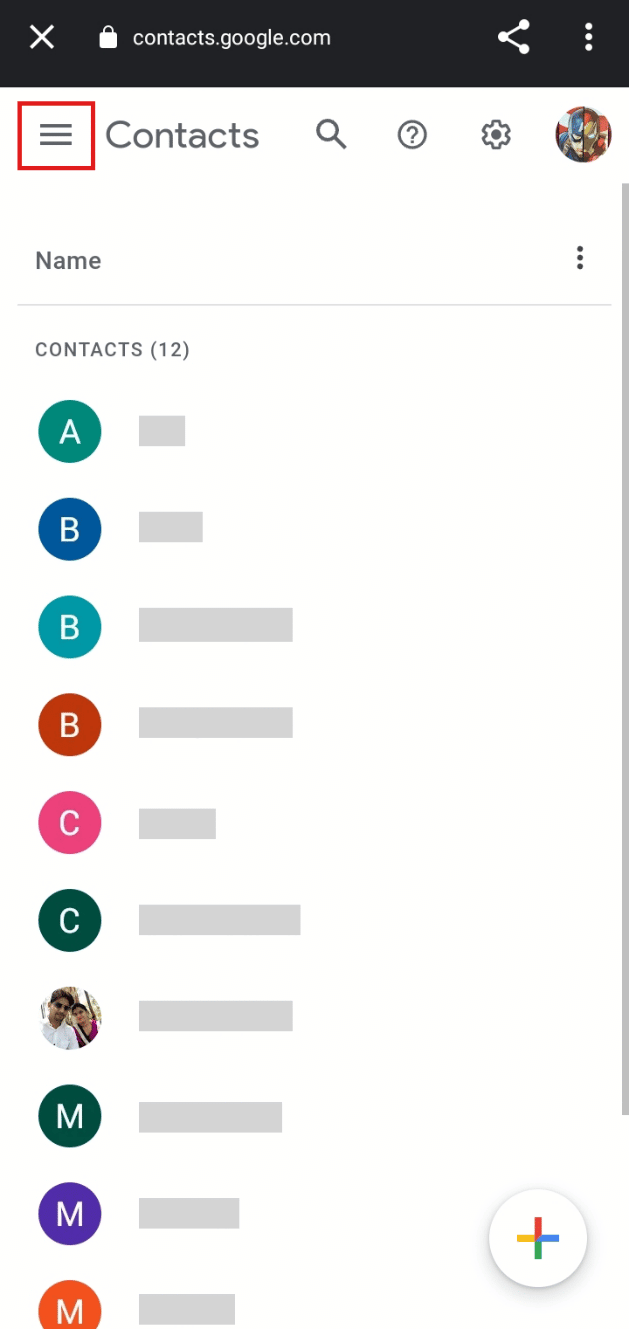 Tippen Sie auf das Hamburger-Symbol oben links auf dem Bildschirm.