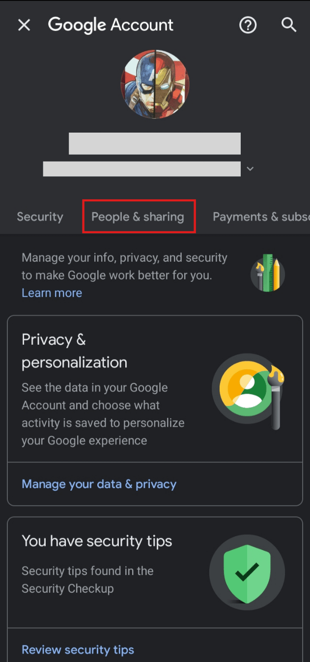 Toca Personas y compartir. | Cómo eliminar direcciones de correo electrónico de Gmail Autocompletar en Android | eliminar sugerencias de correo electrónico de la aplicación Gmail