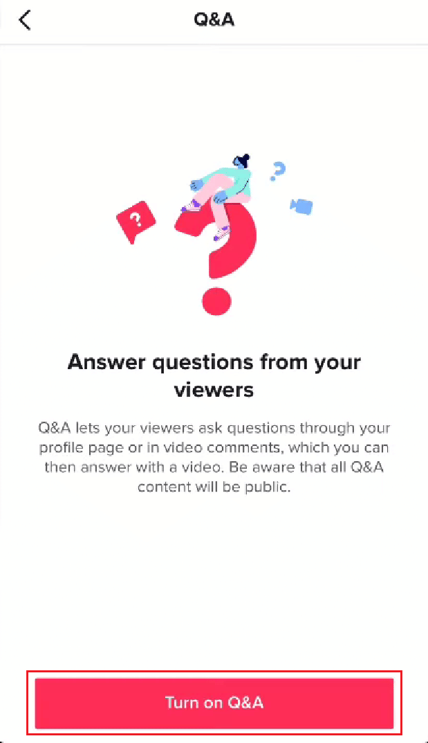 แตะที่เปิด Q&A | คุณหาประวัติบน TikTok ได้ที่ไหน?