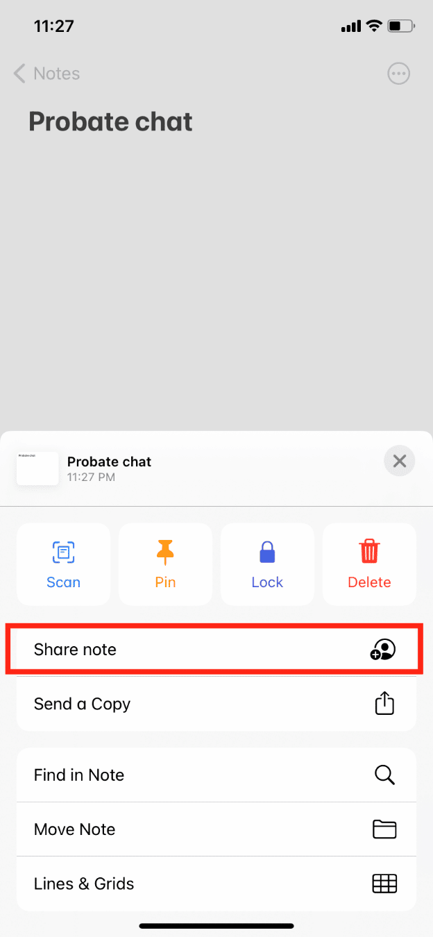 Escolha Compartilhar nota. Como encontrar coisas escondidas no iPhone