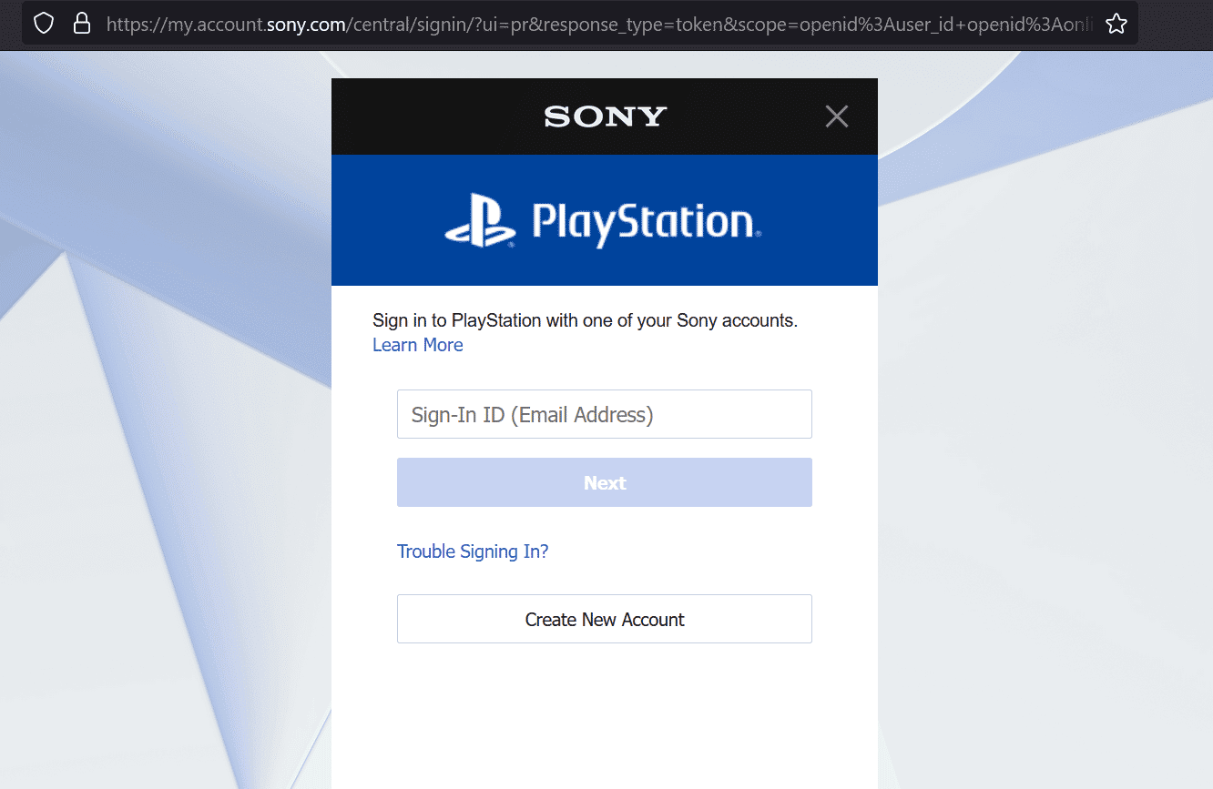 Visite o site da Sony PlayStation e entre em Gerenciamento de contas | Como você pode alterar seu e-mail no PS4