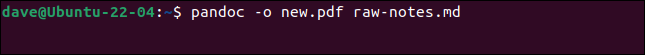 Использование pandoc для создания PDF-файла из файла Markdown