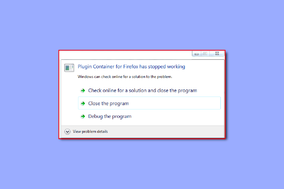 Corrigir o contêiner de plug-in para o Firefox não está funcionando