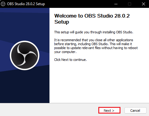 Configurazione di OBS Studio. Correggi l'errore di installazione OBS in Windows 10