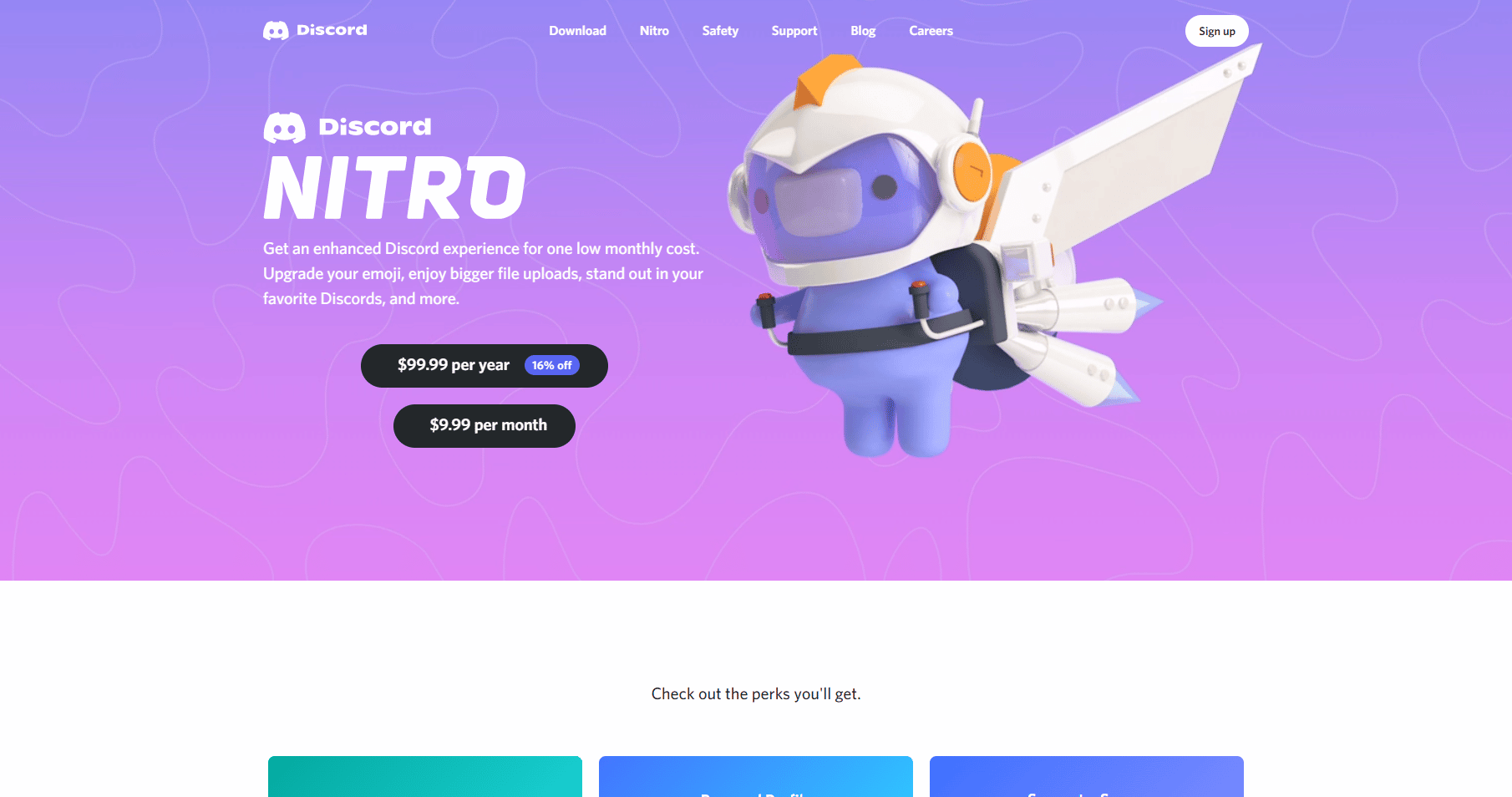 Discord Nitro 页面