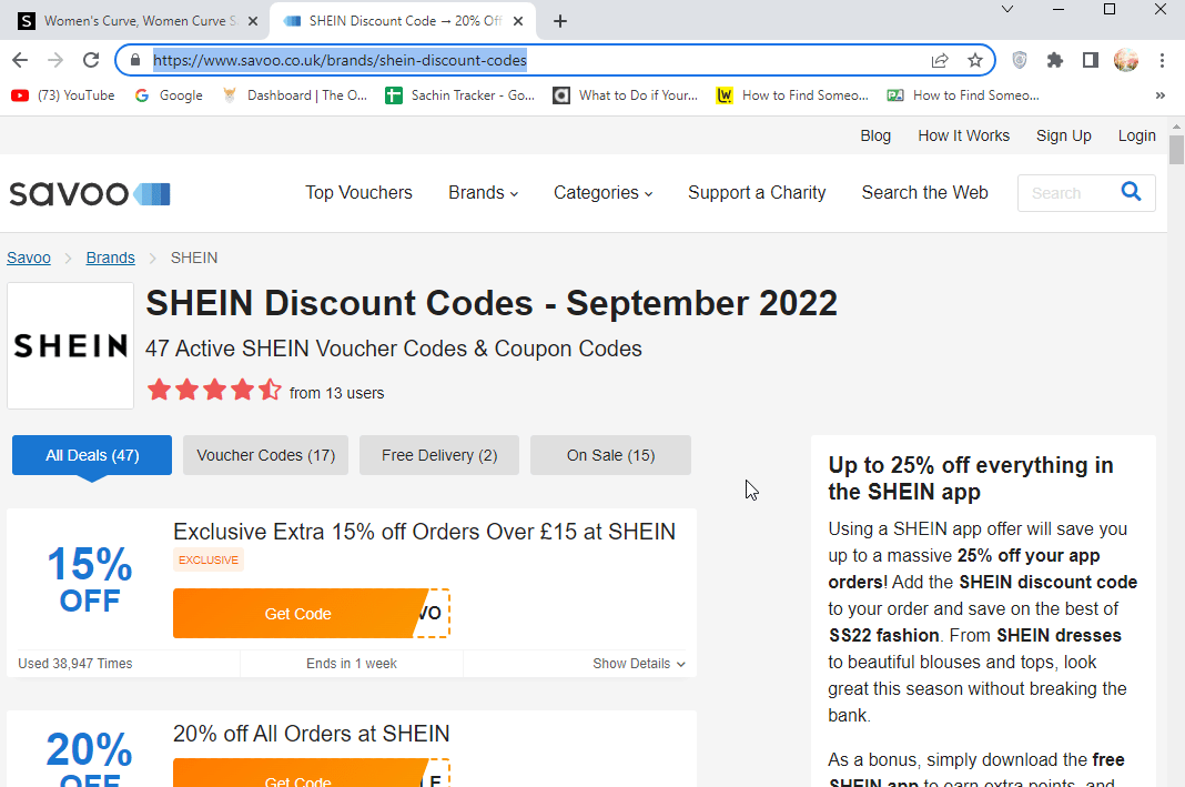 sconto savoo shein Come ottenere il coupon di prova gratuito SHEIN