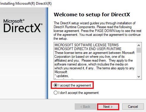 Reinstale o DirectX