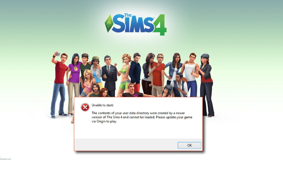 5 maneiras de corrigir o Sims 4 incapaz de iniciar o conteúdo dos seus dados de usuário